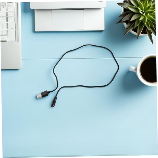 5 Stuks Pin Magnetische USB Oplaadkabel Snellader voor Smartwatch Duurzame Datakabel met Universele Compatibiliteit voor Thuis Reizen Buitenactiviteiten — afbeelding 2