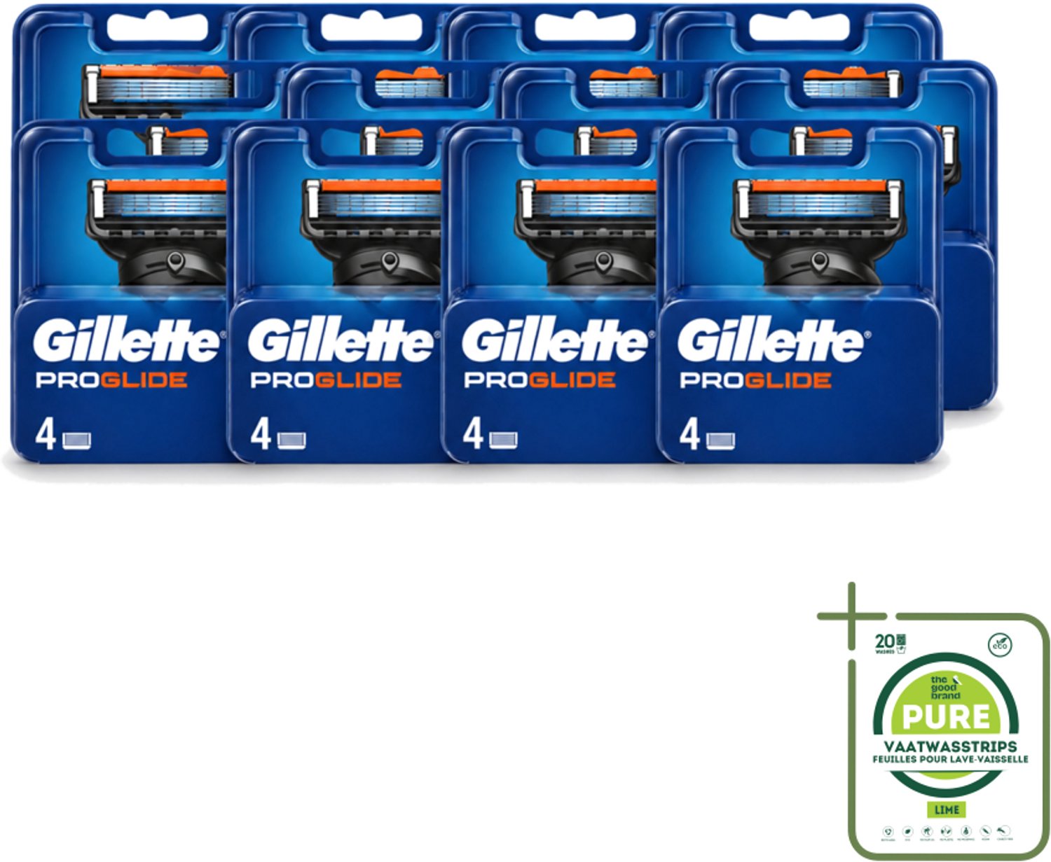 12 x Gillette - Fusion5 ProGlide – Scheermesjes – Navulmesjes – 4 Mesjes - Grootverpakking - Scheermesjes - Scheren - Gladheid - Comfort - Precisie