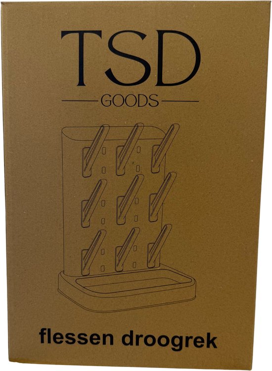 TSD goods - Flessen Droogrek Essential - Flessenrek Baby - Droogrek Voor Baby Flessen - Baby Voeding - Grijs staand — afbeelding 5