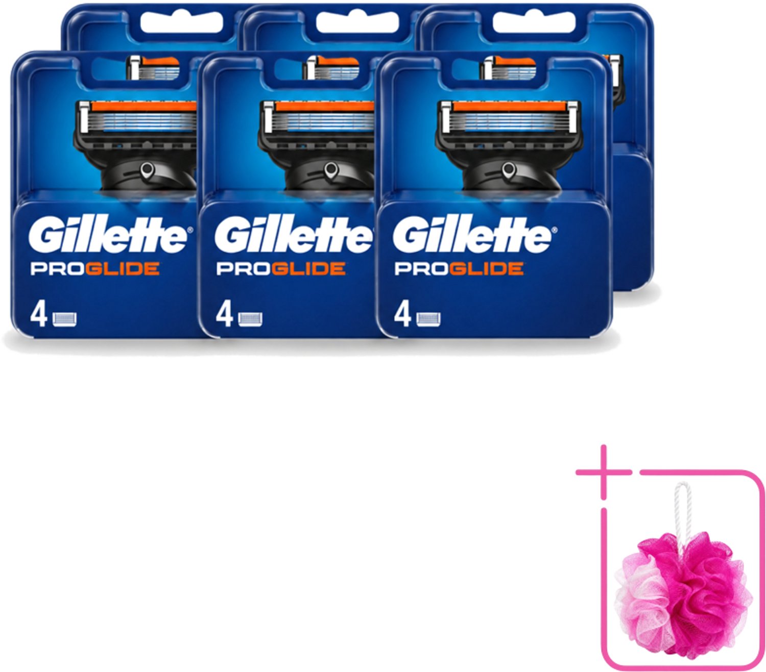 6 x Gillette - Fusion5 ProGlide – Scheermesjes – Navulmesjes – 4 Mesjes - Bulkverpakking - Scheermesjes - Scheren