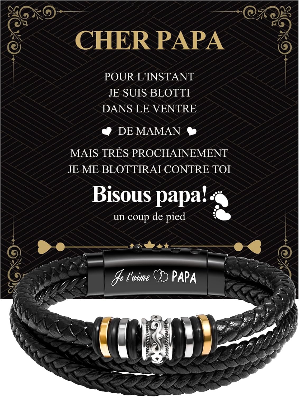 CheersLife Cadeaus voor hem Kerstarmband voor mannen UBCG-B197 - ShopVlot