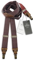 Sir Redman - Bretels - WORK bretels denim burgundy - burgundy