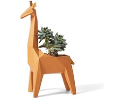 Amoy-Art Giraffe Gifts Planter Animal Decor Statue Modern Sculpture Figurine Succulent Cacuts Pot Centerpiece Ornament - ShopVlot