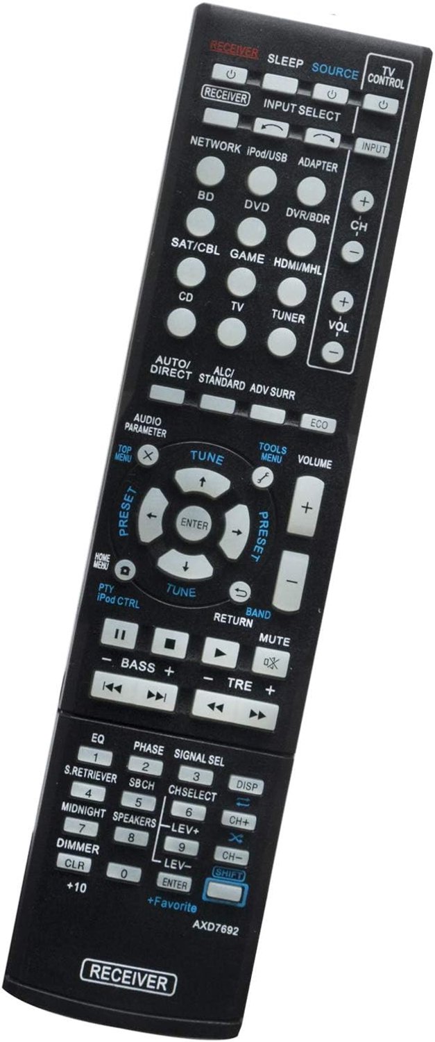 AXD7692 Remote Control Replacement for Pioneer AV Receiver VSX-43 - ShopVlot