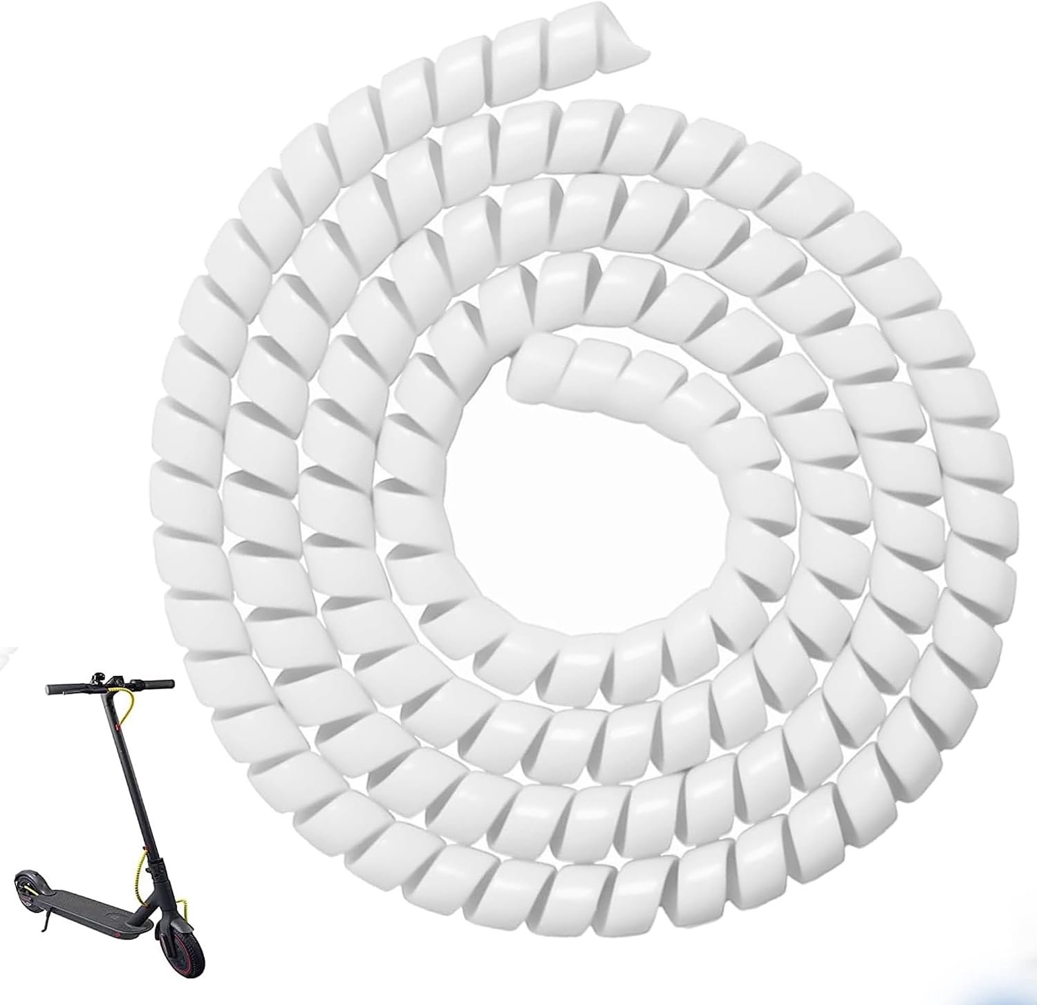 Spiral Cable Protector, Brake Line Protection Wrap for Electric Scooters, Scratch-Resistant Coating, Commuting - ShopVlot