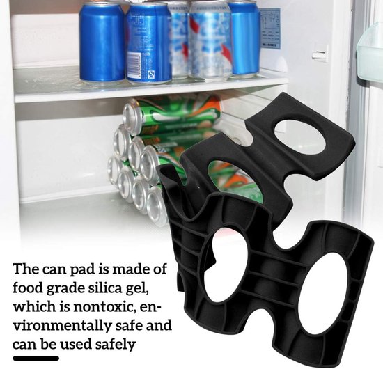 Fles Can Stacker Wijnflessen Houder Stapelen Mat Keuken, Zwart — afbeelding 3