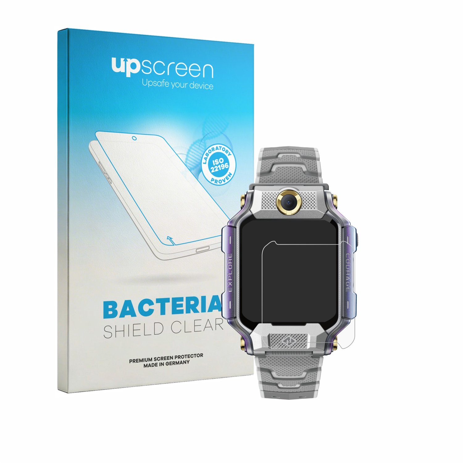 upscreen - Screenprotector voor Imoo Smartwatch X10 1.6" - Folie Beschermfolie transparant antibacterieel