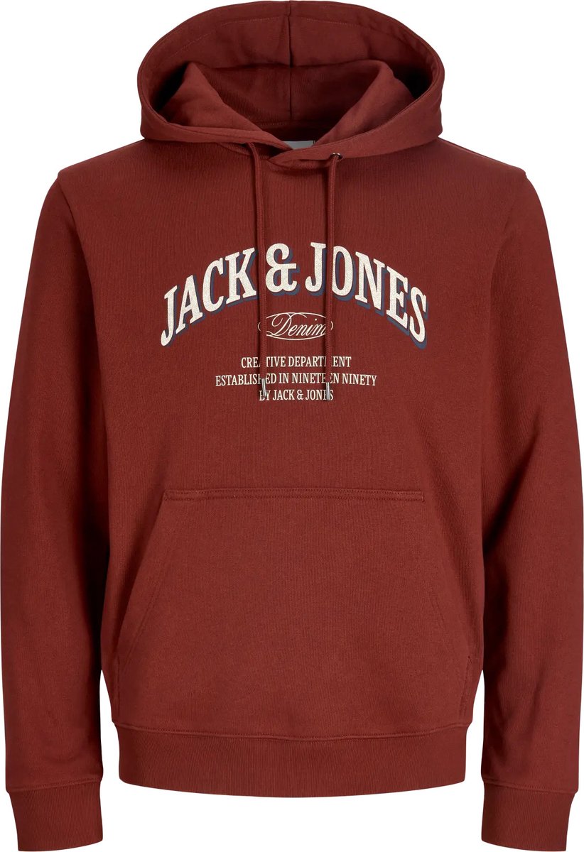 JACK & JONES - JJEDENVER LOGO SWEAT HOOD SN Heren Trui