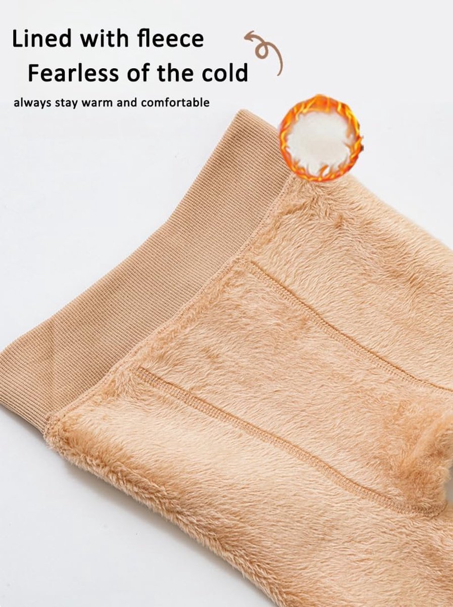 Leggings met fleece voor meisjes, ondoorzichtig, voor de winter, zacht en dik, voor dansen met voeten, vrije tijd, dans, school, ballet
