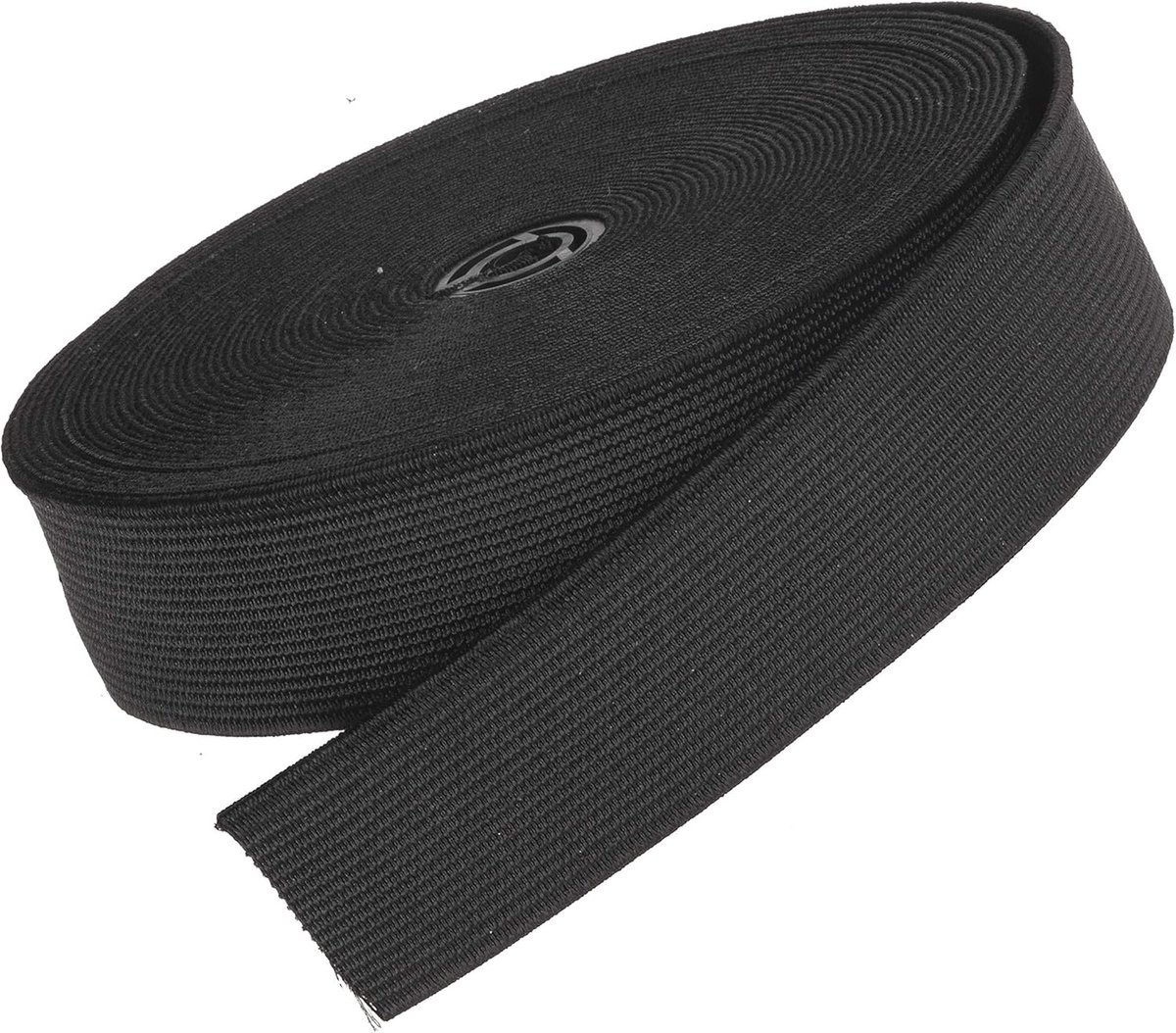 Elastiek voor Naaien - Tailleband Elastiek Band, 20 mm, Zwart - Sterke Platte Elastische Band voor Kleding, 6 Meter - Ook voor Rokken, Broeken en Pyjama's - 2 cm