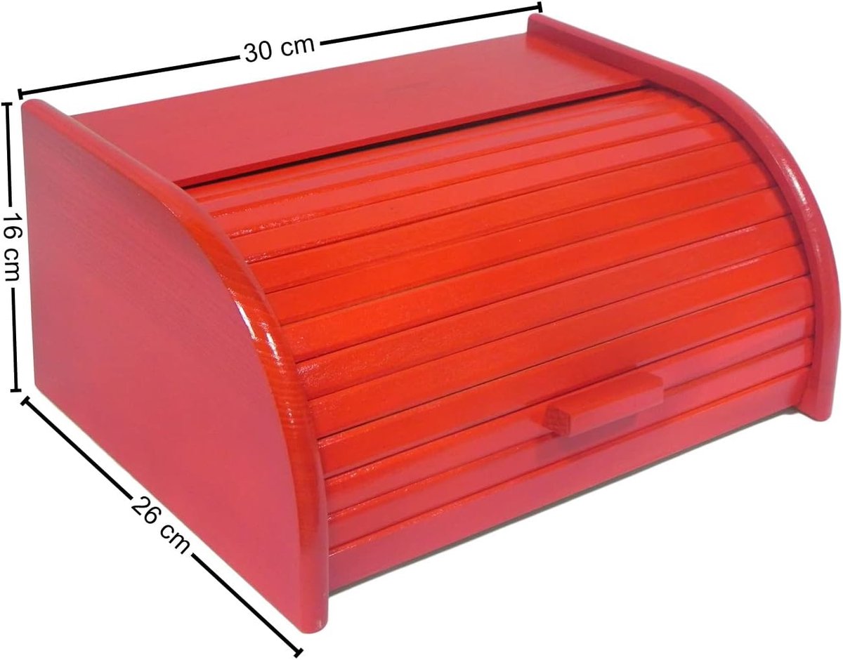 Broodtrommel met roldeur of drop-down-deur, voor het bewaren van brood, 24 types