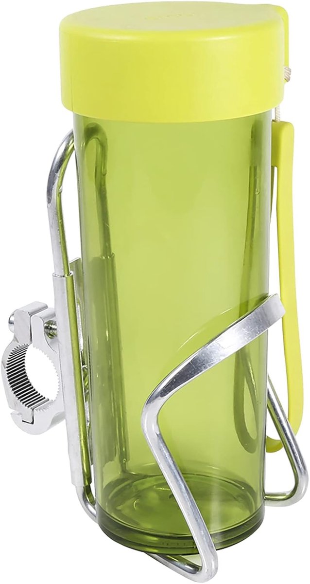 Bekerhouder, motorfiets motorfiets bekerhouder drinkwater stuur verstelbare houder stuurflesadapter (zilver)