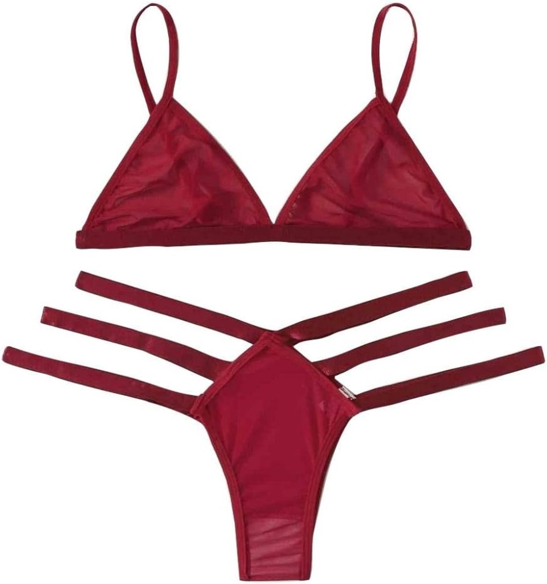 Nachtkleding kant lingerie nachtjurk lingerie sexy jurk met string voor damesVrouwen Sexy-Lingerie Nachtkleding Hoge Taille G-string String Ondergoed Kant Unpadded Beha Korte Erotische Lingerie