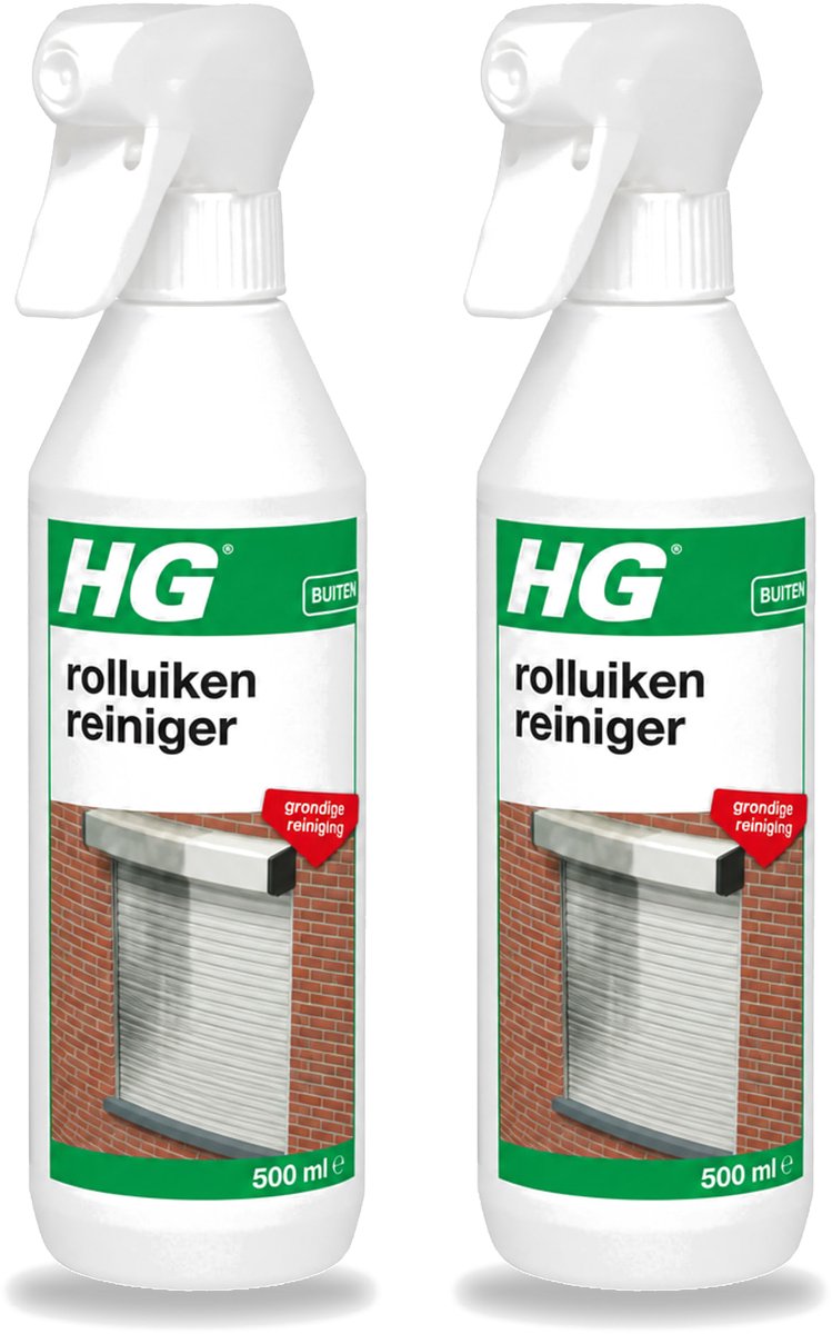 2 x HG - Rolluikenreiniger - Grondige Reiniging - 500 ml - Bulkverpakking - 2 stuks