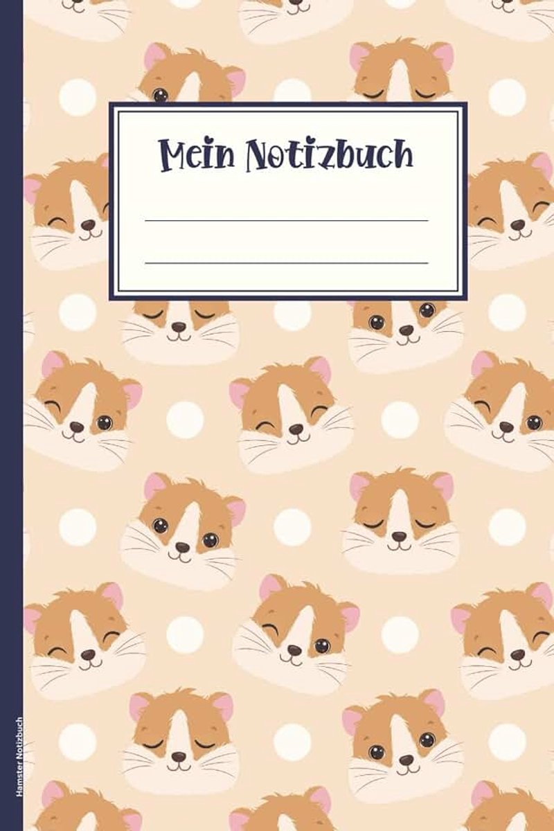 A5 notitieboek met lijntjes, hamstermotief