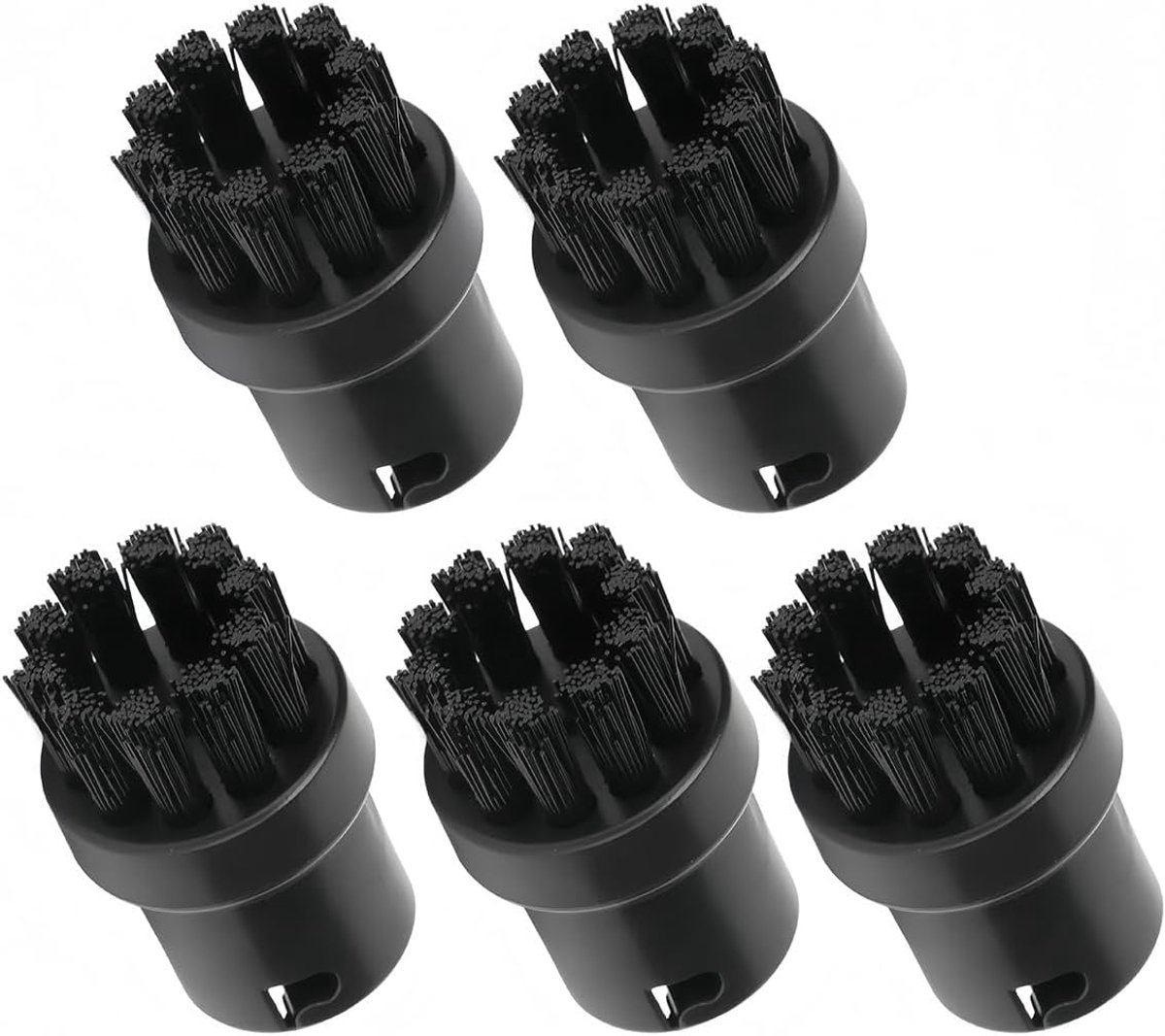 5 STKS Stoommotor Stoomborstel Hoofd,zwart Nylon Borstelkop Onderdelen voor SC1 SC2 SC4 SC5