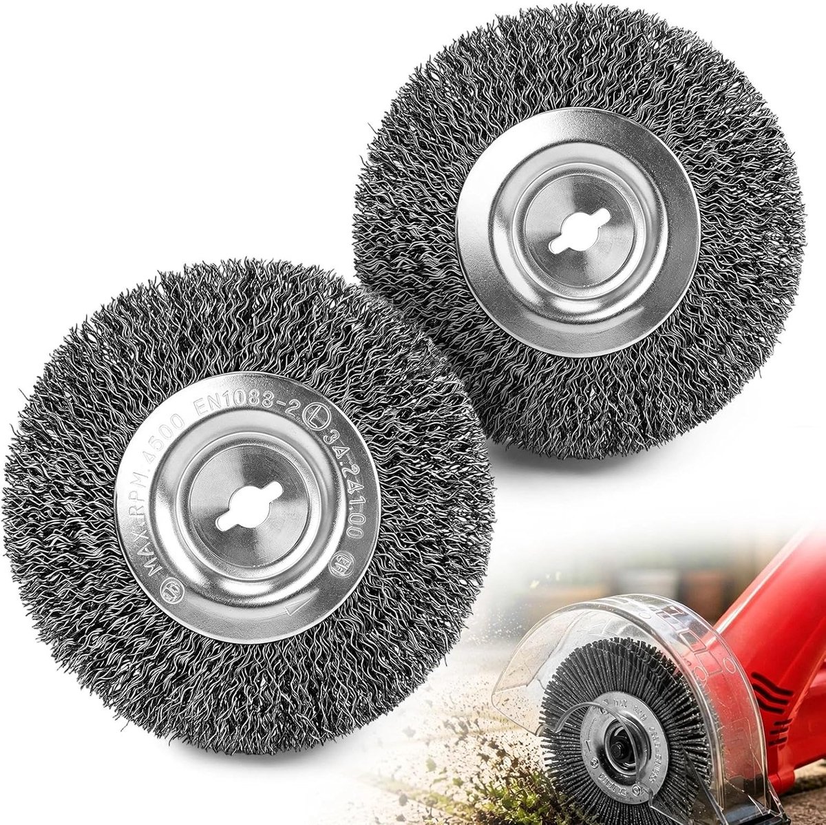 Borstels, compatibel met Einhell voegenreiniger, accu, 2