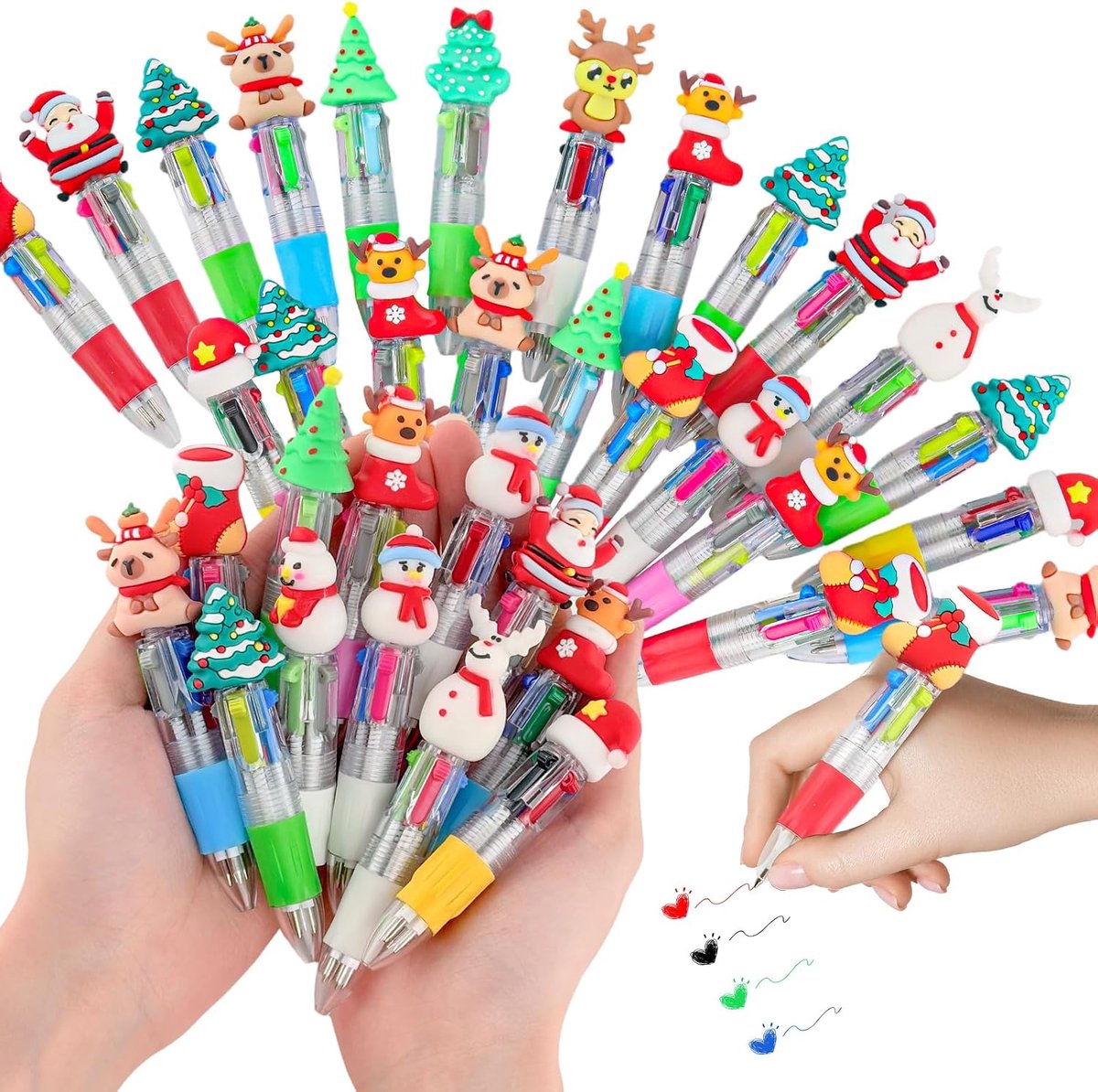Balpennen met 4 kleuren