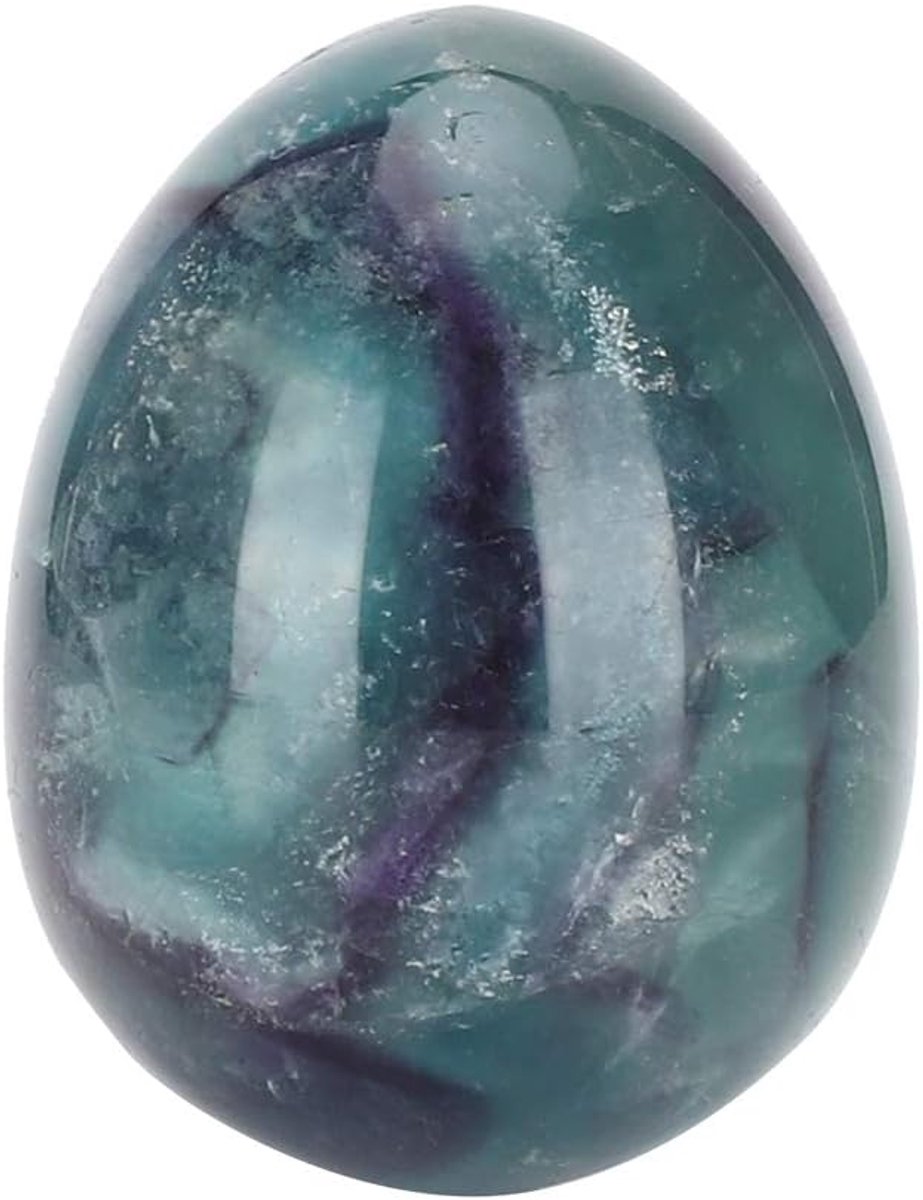 Crystal Ei, Bergkristal Edelsteen Gepolijst Minerale Rock Ei Stones, Massage Jade Healing Kleurrijke Crystal Home Craft Decoratie