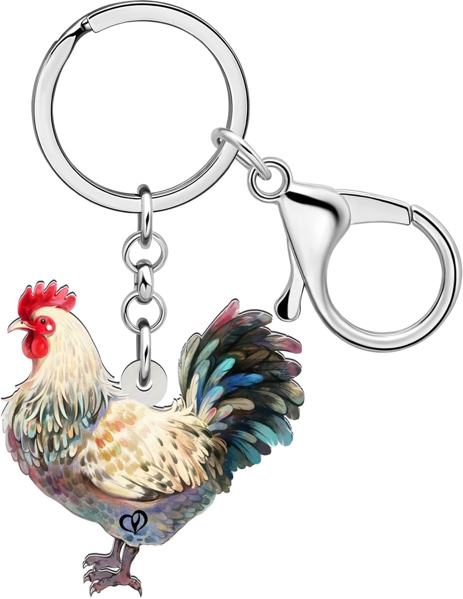 Leuke Kip Hen Haan Sleutelhanger Voor Vrouwen Sleutelhangers Geschenken Voor Auto Purse Tassen Sleutels Huisdier Liefhebbers Accessoires