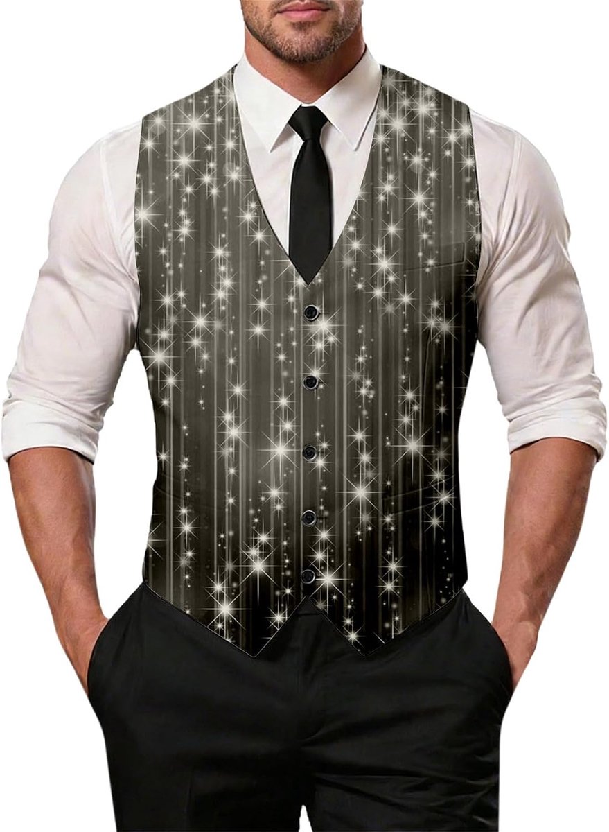 Mouwloos vest, slim fit, kleermaker, ideaal voor zakelijke bruiloften.