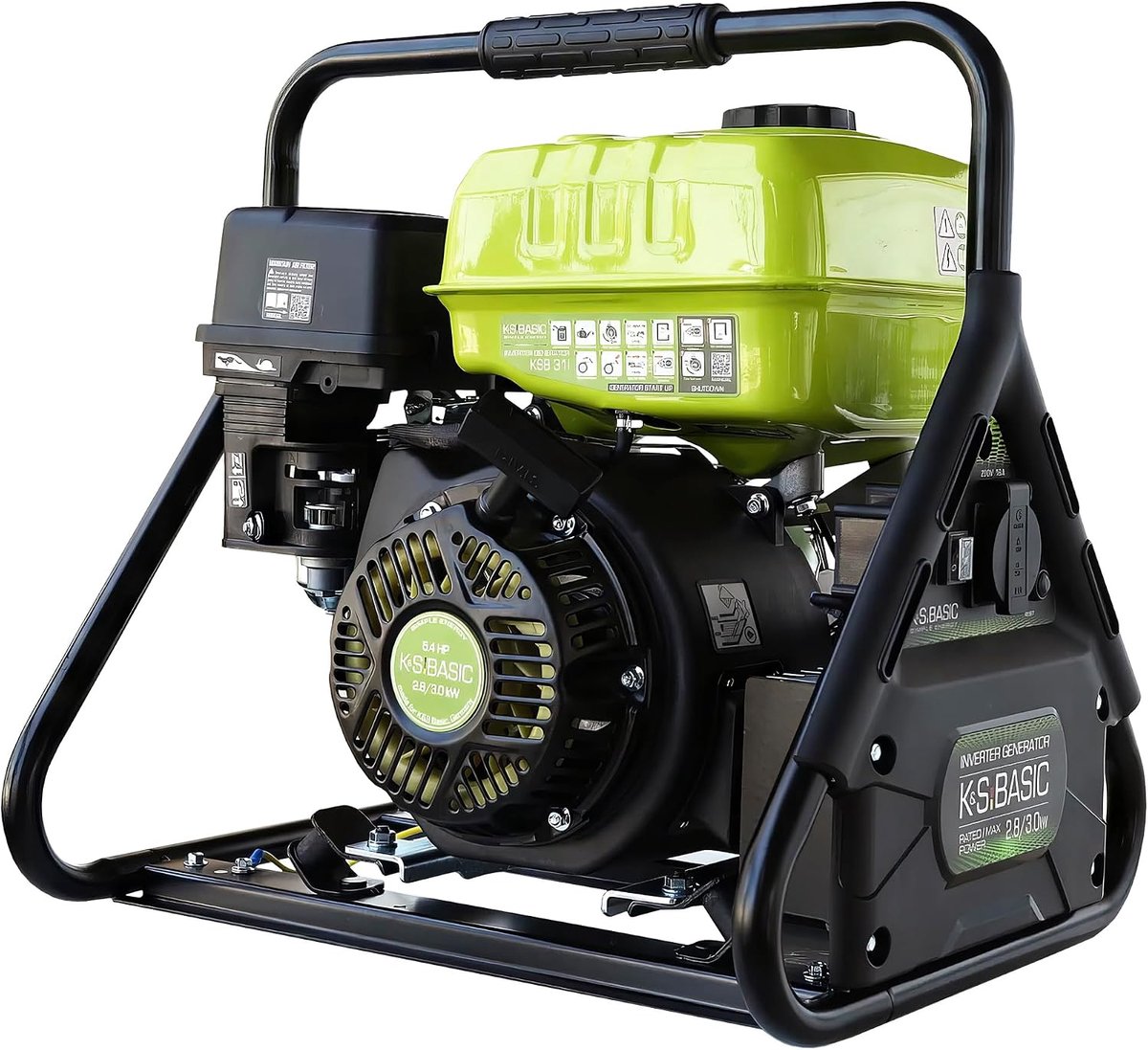 Inverter Generator 3.0 kW met Compact Ontwerp (38L x 49B x 49H cm) | Industrohome