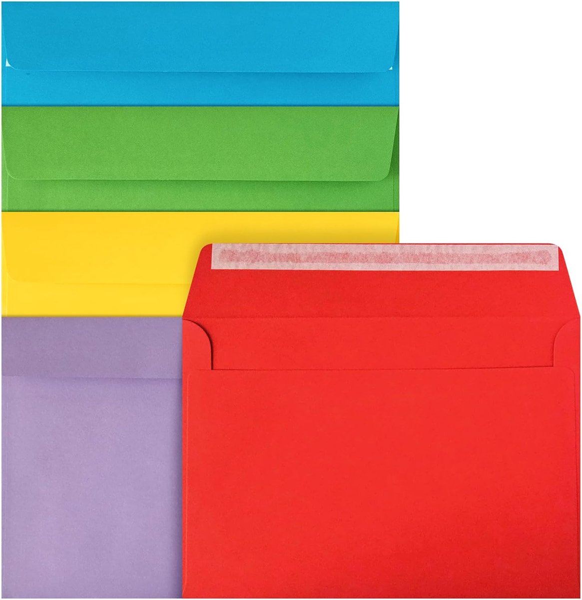 SnelShoppen - 20 Kleurrijke C5 Enveloppen voor A5 Kaarten - Stevig Papier - Perfect voor Uitnodigingen, Verjaardagen, Bruiloften en Postkaarten