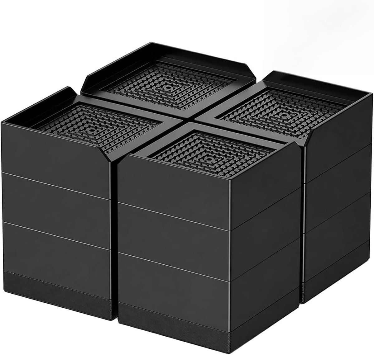 meubelverhogingen 10 cm - antislip hard plastic - stabiele steun - ideaal voor bed en bank - ShopVlot
