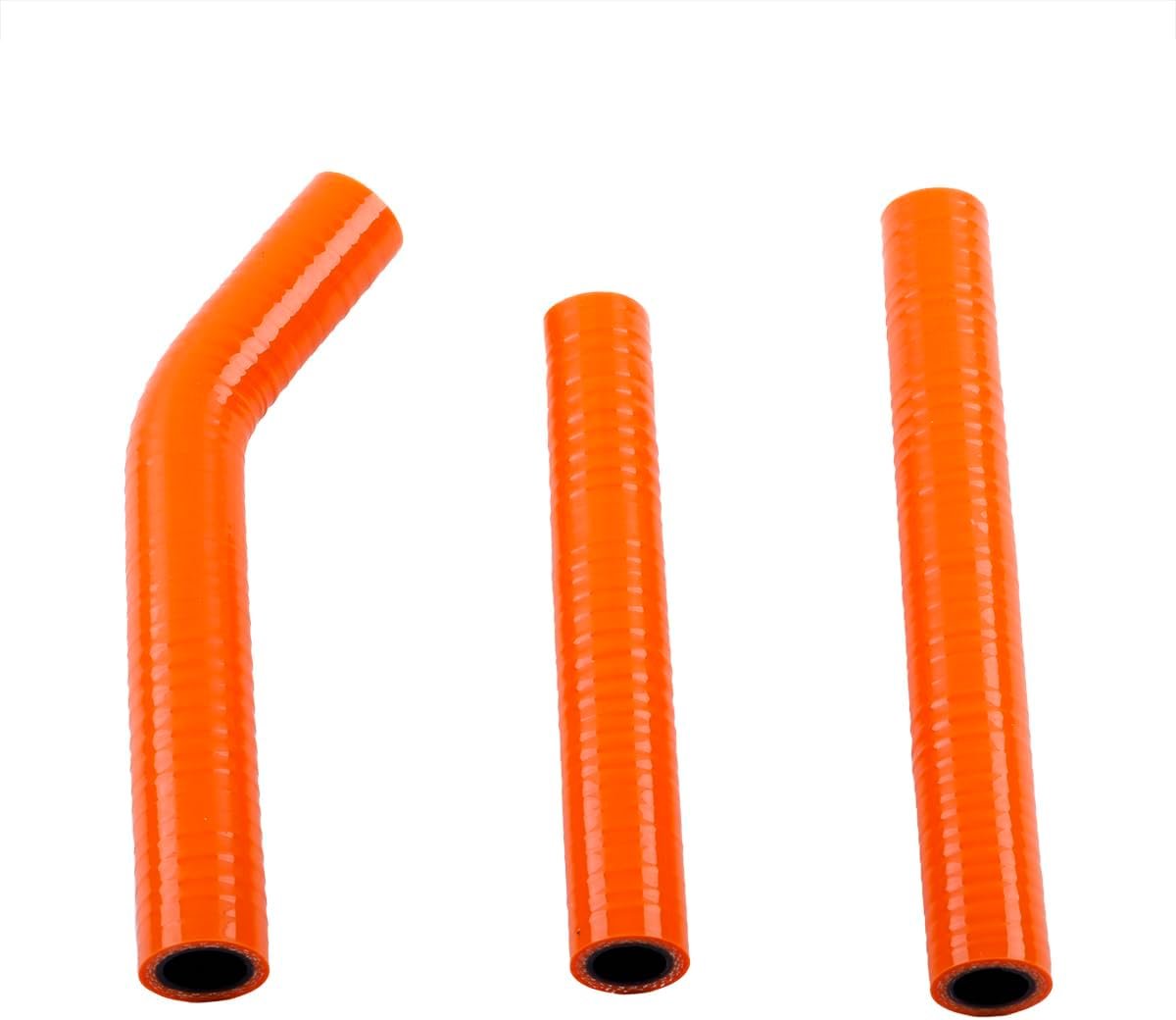 Koelslangenset silicone - oranje buitenkant, zwarte binnenkant - flexibel en hittebestendig - ShopVlot