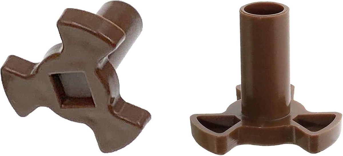 2 Stks Magnetron Draaitafel Koppeling,Magnetron Oven Roller Guide Ondersteuning met"D" Poort, Fit Roller Hoogte 0.94"/24mm Magnetron Oven Rotary Core Koppeling
