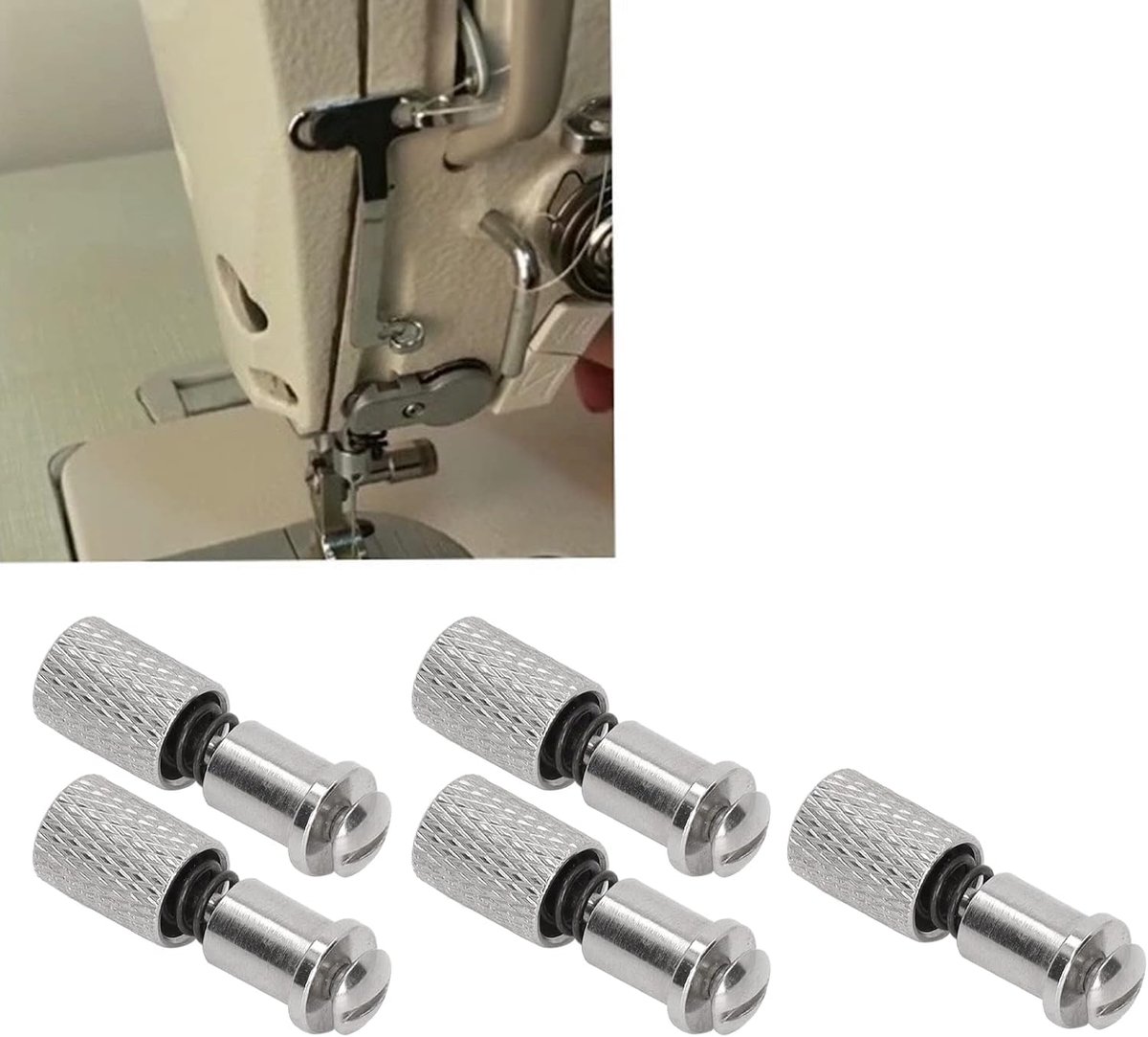 Naaien Accessoires Rvs Gemakkelijk Veranderen Sterke Duurzaam Naaivoet Veranderen Schroeven Klem Voor Naaimachine:
