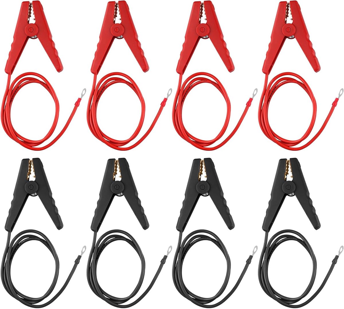 8st Elektrische Afrasteringsdraadconnectoren, Oplader voor Elektrische Afrastering op Zonne-Energie Elektrische Afrasteringsdraadverbinding Elektrische Afrasteringsclips met Krokodillenklem