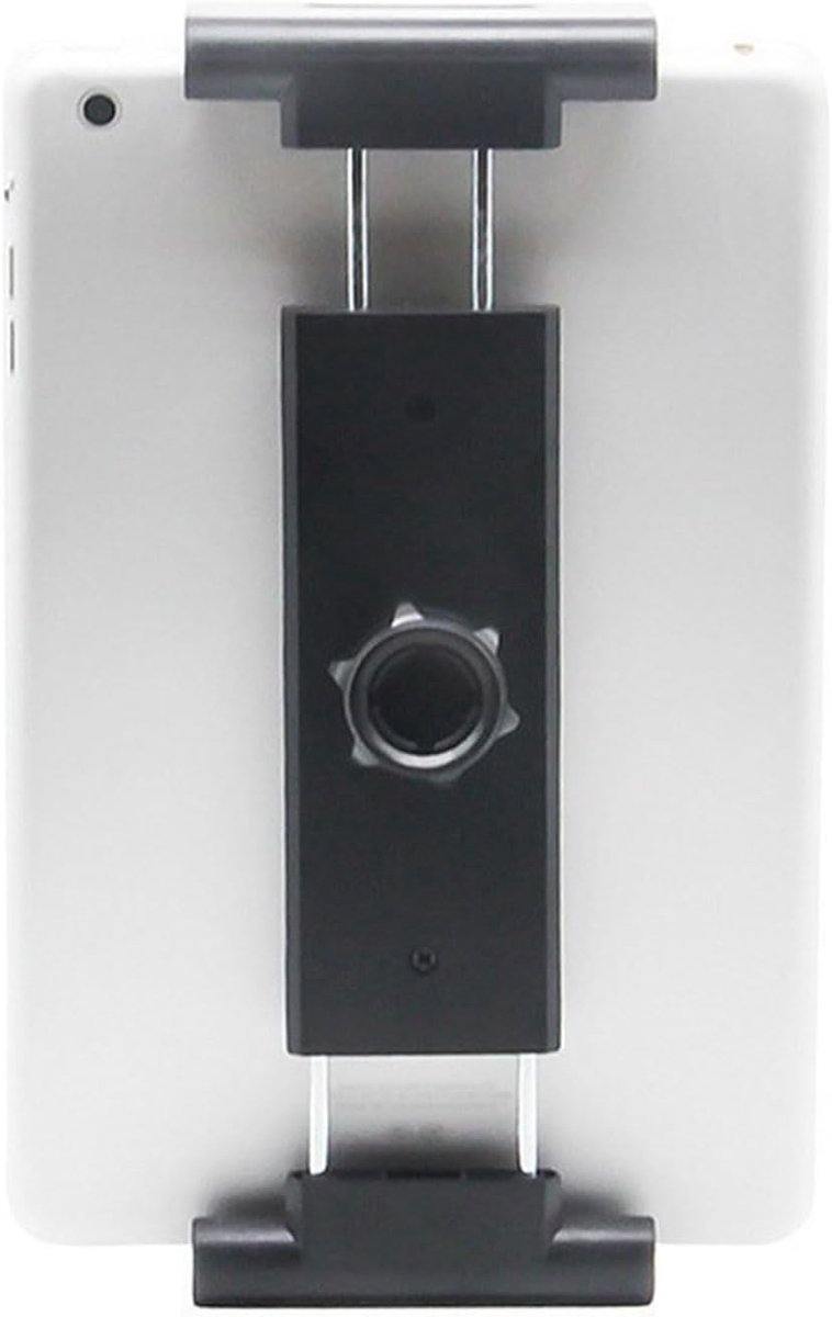 Tablethouder met kogelkop, Tablet statiefhouder adapter, iPad houder adapter statief, Universele tablet clip houder houder, Selfie stick camera monopod, Geschikt voor 6,3-10,8 inch