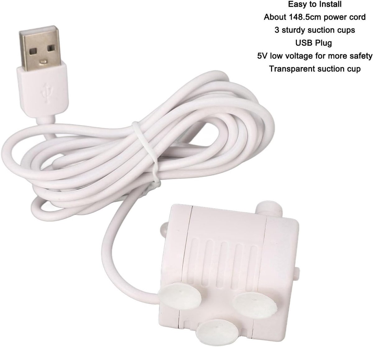Waterfonteinpomp voor Huisdieren Ultrastille, Verstelbare Waterstroom voor Katten en Honden Mini 5V-vervanging Via USB