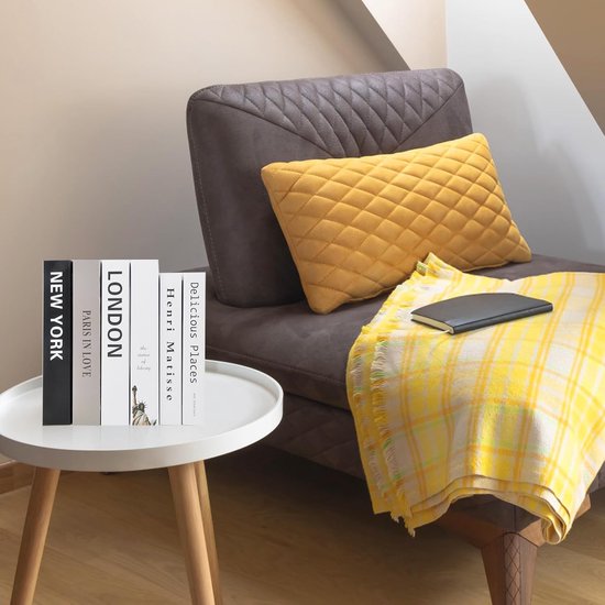 6 decoratieve boeken om je huis in te richten, modieus, creatieve Engelse letterprint, sierboeken, simulatie, opbergboek voor boekenkast, salontafel, display, planken, A — afbeelding 5