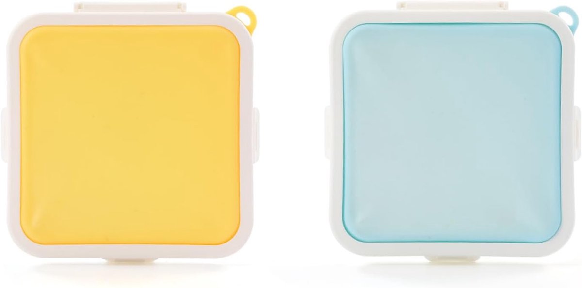 2 Stuks Siliconen Sandwich Opbergdoos, Creatieve Multifunctionele Broodopslagcontainer, Buitengemak, Herbruikbare Lunchbox.