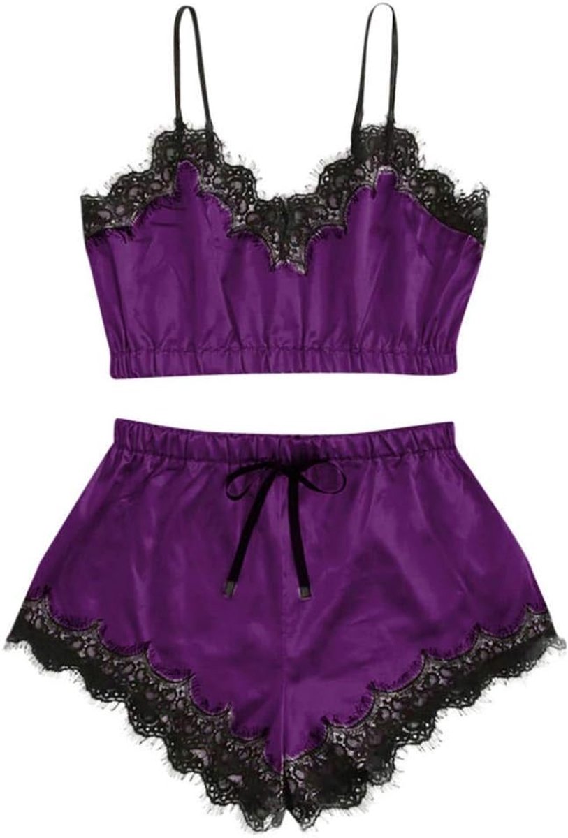 Lingerie voor Kanten Kimono Nachthemd Ondergoed Sexy Lingerie Nachtkleding Kant met String Nachtkleding JurkDames Nachtkleding Mouwloze Riem Nachtkleding Satijnen Cami Top Pyjama Sets Sexy Dames Linge