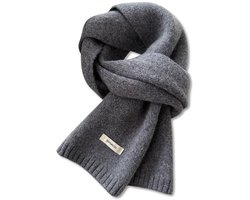 Wollen sjaal – Effen unisex wintersjaal (Australische wol...