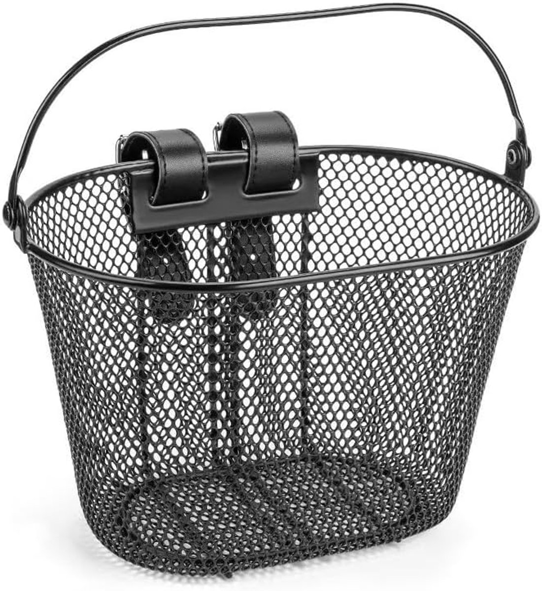 Fietsmand voor kinderen, waterdicht, afneembaar, cadeaus voor kinderen, fietsmand voor kinderen en meisjes voor, kinderfietsmand, geschikt voor de meeste kinderfietsen en driewielers, zwart