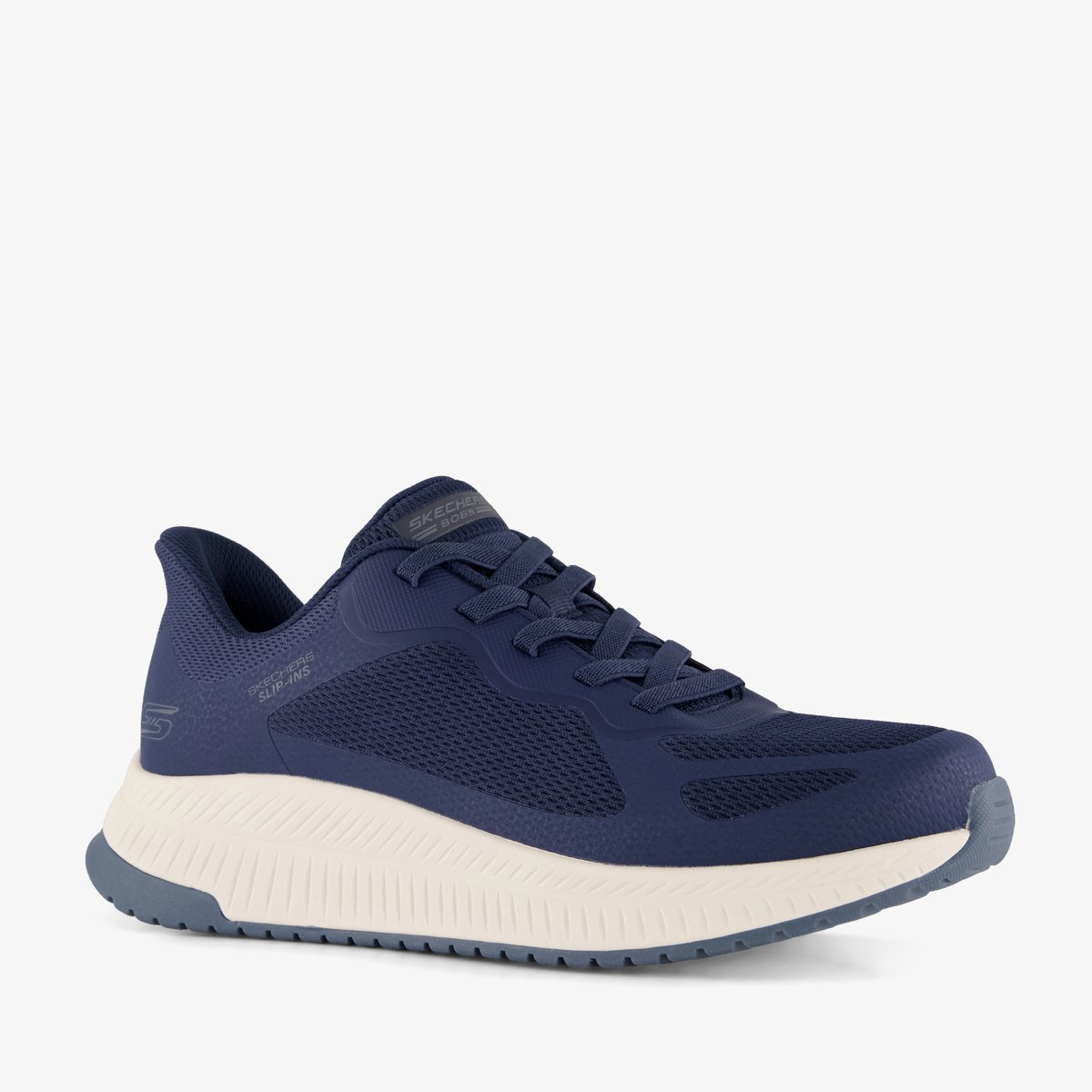 Skechers Slip-ins: BOBS Sport Squad heren sneakers blauw - Maat 40 - Extra comfort - Memory Foam
