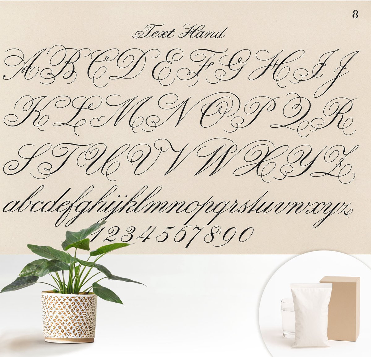 Wallfluent Fotobehang - Zwart Vliesbehang - 152x104 cm - Kalligrafisch Schrift Fotobehang Vlies - Woonkamer behang Teksten - Muurschildering - Woonkamer behang