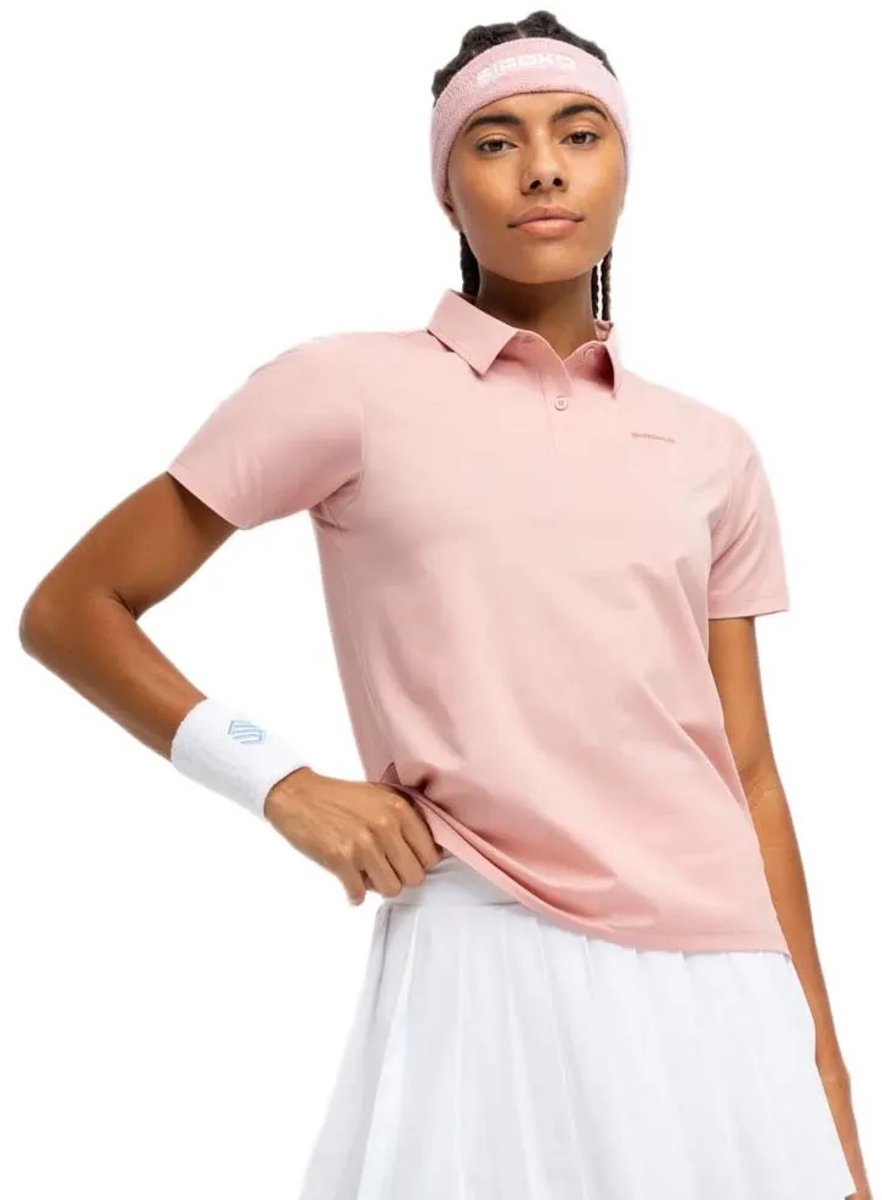 Siroko Court Korte Mouw Poloshirt Roze M Vrouw