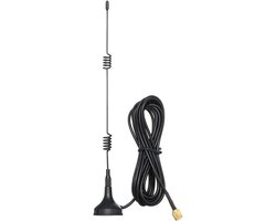 2,4 GHz wifi-antenne, SMA-stekker met magnetische voet, TengKo 10 ft/3 m, 7 dBi gain HD, draadloze bewakingscamera, video-antenneverlenging voor CCTV-bewakingscamera, IP-camera, SMA stekker