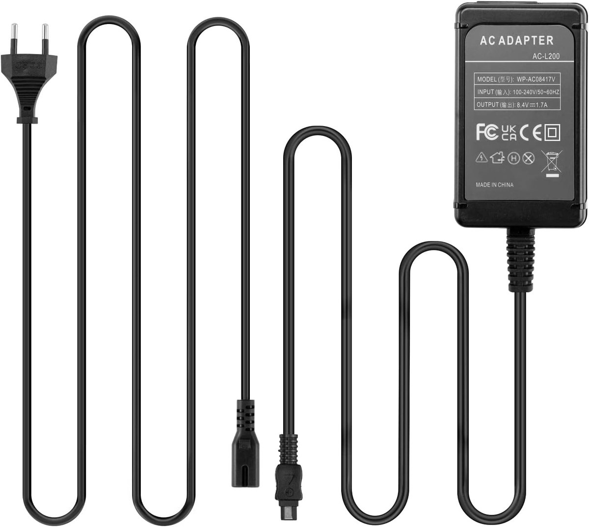 Adapter Oplader Voeding AC-L200 L200B L200C L200D voor Sony DCR-UX5 DCR-UX7 HDR-XR100 NEX VG20 VG30 VG900 DVD7 PXW-X70