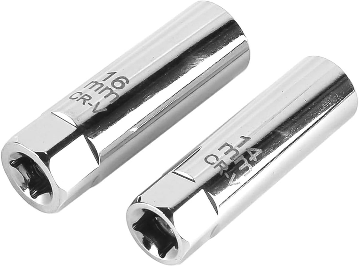 2PCS Socket Set Removal Tool voor auto's, kleine motoren en motorfietsen 14mm 16mm maten Ideaal voor verschillende modellen en motortypen