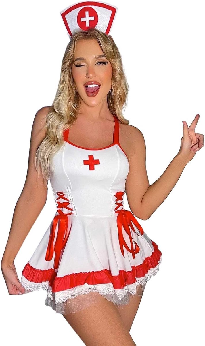 Dameslingerie, kant, babydoll, nachtkleding, babydoll, sexy look, satijn, kant, A496