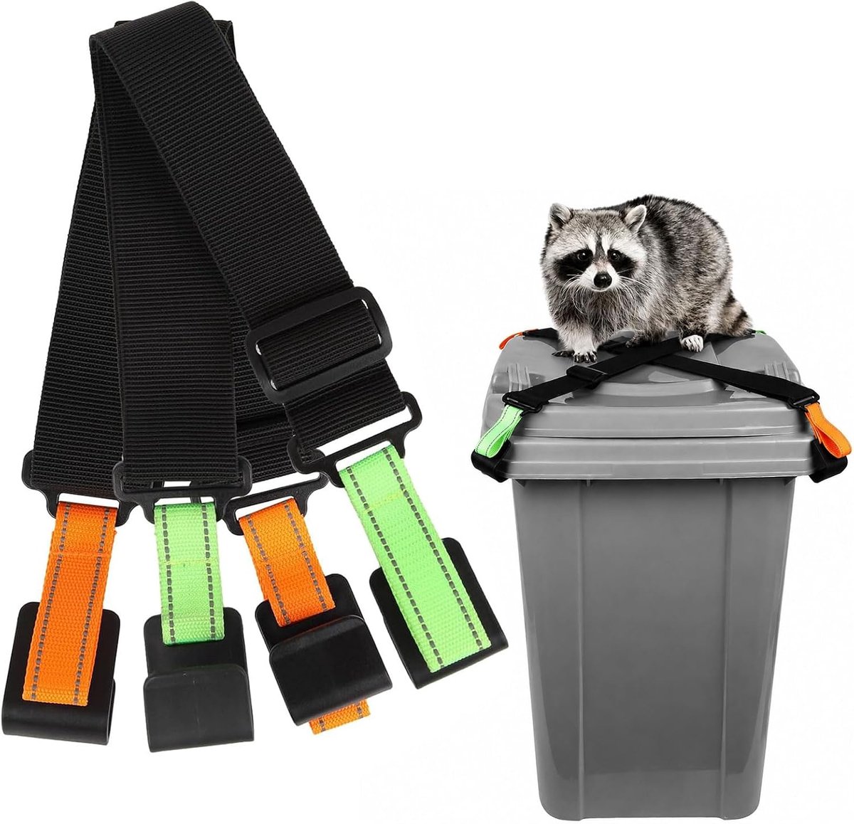 2-pack verstelbare vuilnisbaksloten, vuilnisbaksloten voor dieren