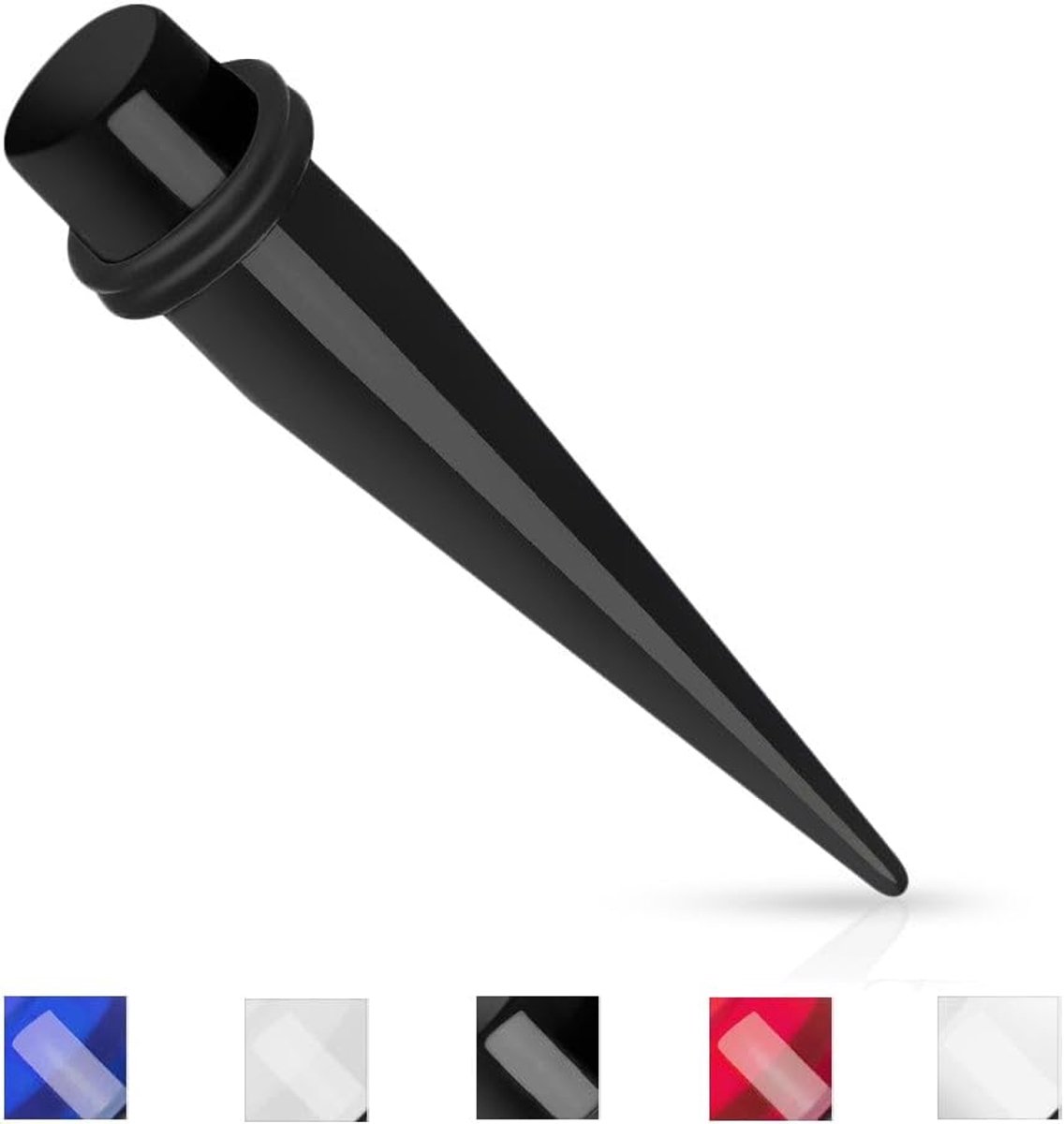 1,6 - 25 mm KLEURENKEUZE Expander Taper verlengstaaf, 2,0 mm, Acryl