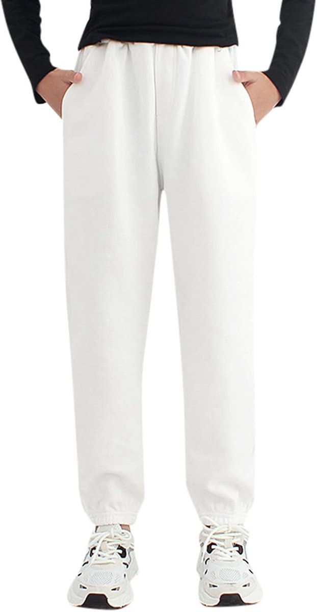 Broek voor jongens en meisjes, trainingsbroek met zakken, warme broek voor kinderen, vrijetijdsbroek