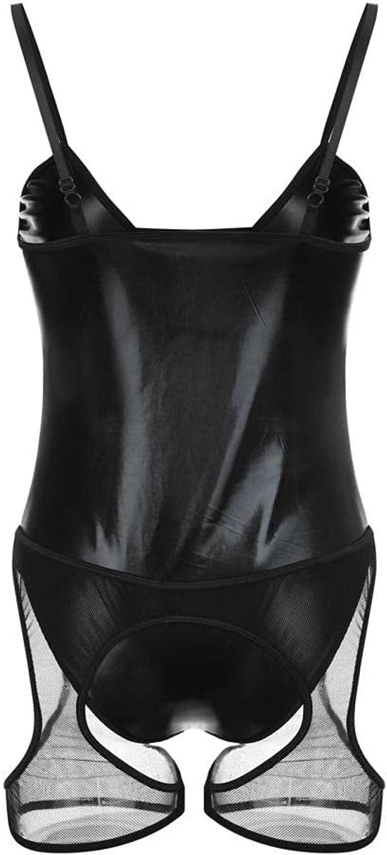 Lingerie & ondergoed Dames Jumpsuit Kousen Sexy See Through Dames Ondergoed set-Black_M